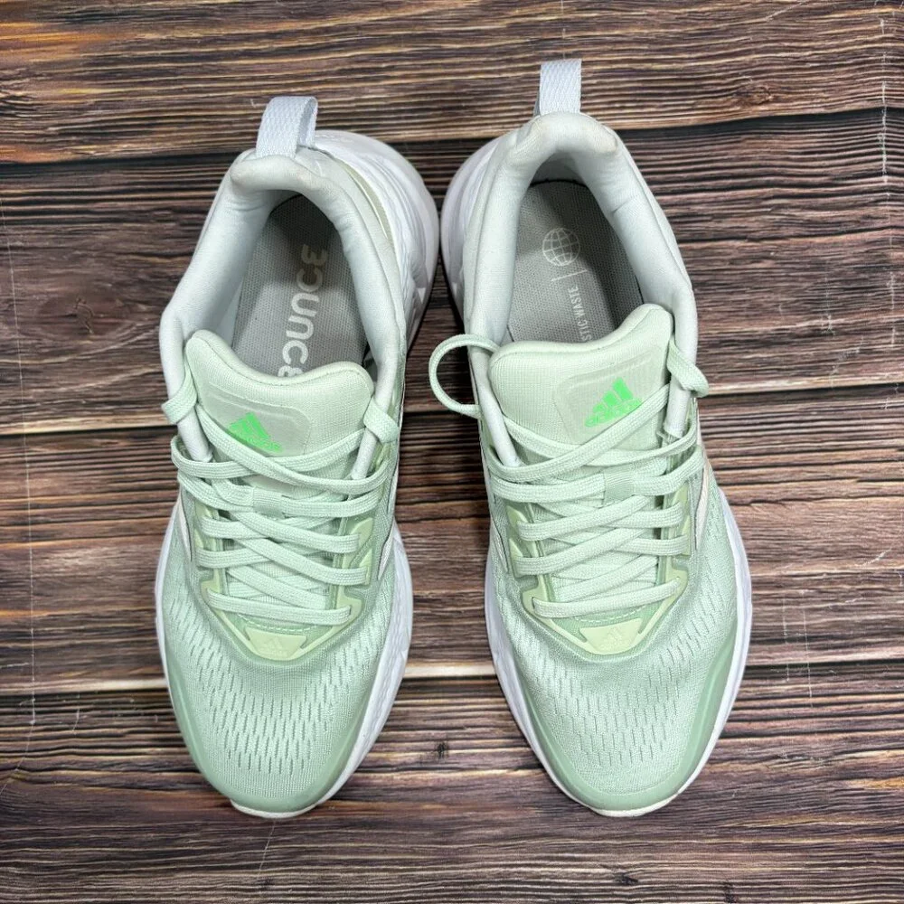 Adidas Questar Women's Athletic Running Shoes Light Green White Size 8‎